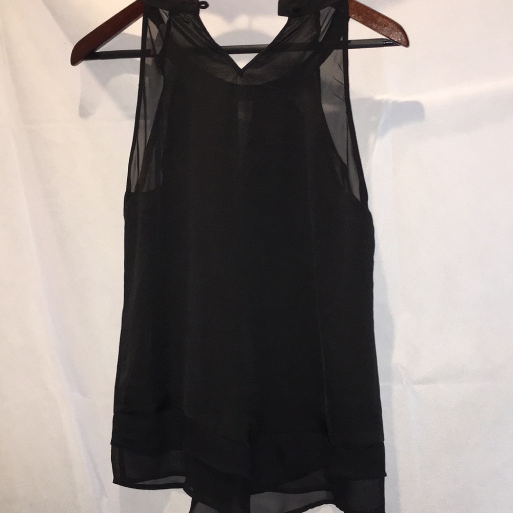 New York & Company Keyhole Sleeveless Blouse Top | Size S - Picture 4 of 5